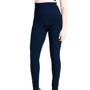 Women's Preggo Leggings High Rise Snapback Postpartum Leggings Size XL/XXL Navy